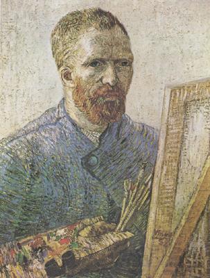 Vincent Van Gogh Self-Portrait in Fromt of thte Easel  (nn04)